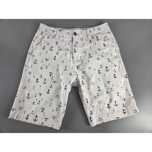PLUGG Mens Shorts 32 Anchor Print Flex